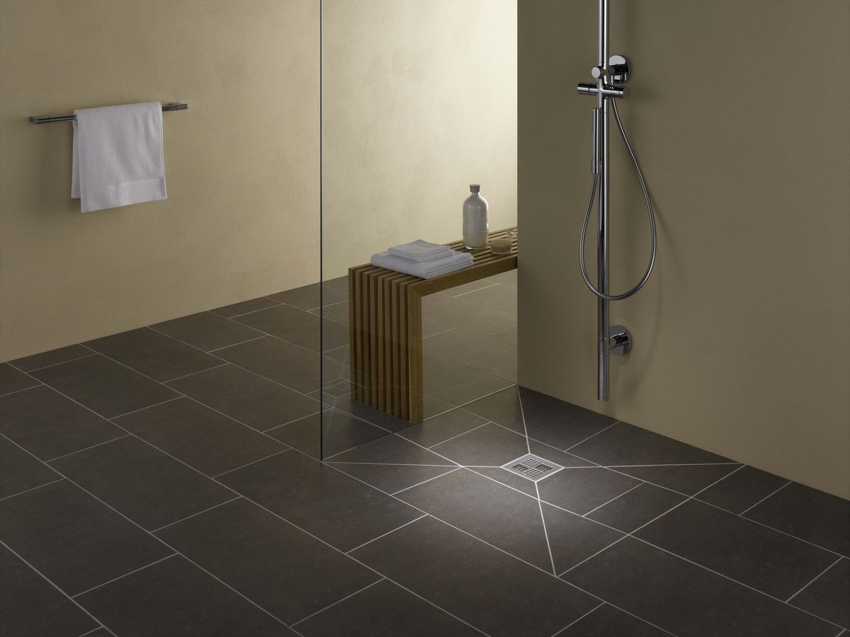 Marc Waser Platten und Natursteinbelaege GmbH Bodengleiche duschwanne mit extra flachem ablaufsystem
Bodengleiche duschwanne mit extra flachem ablaufsystem
Marc Waser Platten und Natursteinbelaege GmbH